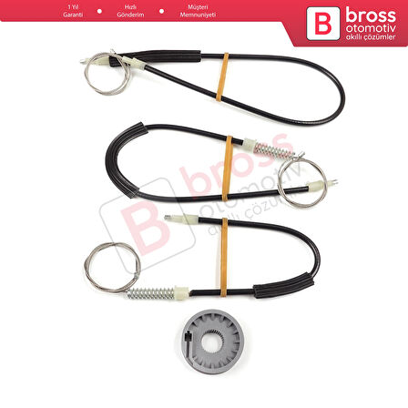 Mitsubishi Colt CZC Cabriolet RG 2006-2009 98031402 İçin Sağ Kapı Cam Kriko Tamir Seti