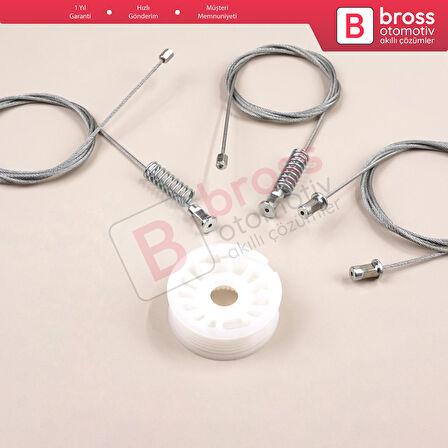 Smart Fortwo 451 MK2 2006-2014 Coupe 4517200146 İçin Sol Kapı Cam Kriko Tamir Seti