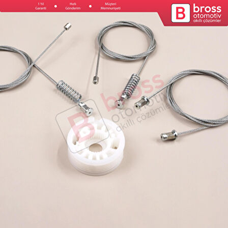 Smart Fortwo 451 MK2 2006-2014 Coupe 4517200146 İçin Sol Kapı Cam Kriko Tamir Seti