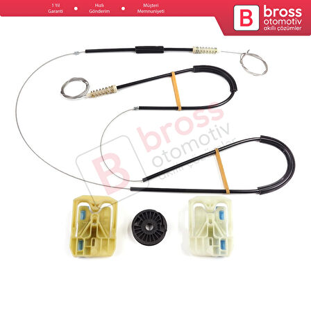 Skoda Octavia MK3 III 5E 2012-2021 4/5 Kapı 5E0837461 İçin Ön Sol Kapı Cam Kriko Tamir Seti