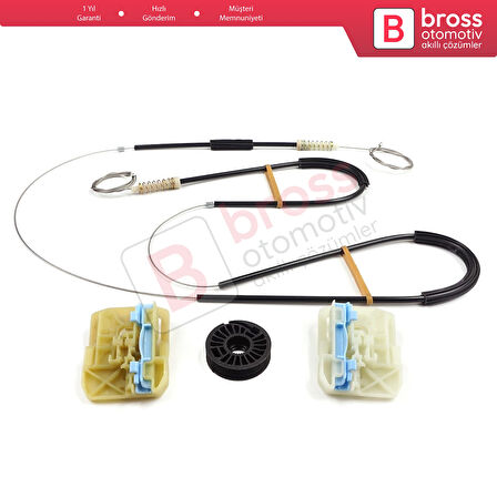 Skoda Octavia MK3 III 5E 2012-2021 4/5 Kapı 5E0837461 İçin Ön Sol Kapı Cam Kriko Tamir Seti