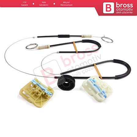 Skoda Octavia MK3 III 5E 2012-2021 4/5 Kapı 5E0837461 İçin Ön Sol Kapı Cam Kriko Tamir Seti