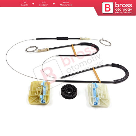 Skoda Octavia MK3 III 5E 2012-2021 4/5 Kapı 5E0837462 İçin Ön Sağ Kapı Cam Kriko Tamir Seti