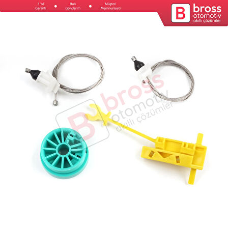 Fiat Ducato 230 244 Peugeot Boxer Citroen Jumper Relay 1994-2006 İçin Manuel Ön Sol Cam Kriko Seti