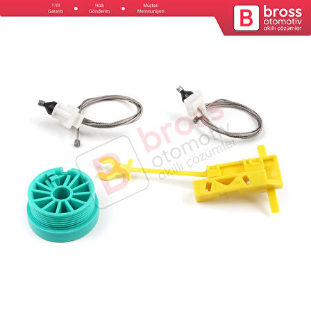 Fiat Ducato 230 244 Peugeot Boxer Citroen Jumper Relay 1994-2006 İçin Manuel Ön Sol Cam Kriko Seti