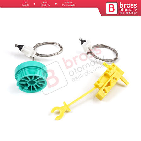 Fiat Ducato 230 244 Peugeot Boxer Citroen Jumper Relay 1994-2006 İçin Manuel Ön Sol Cam Kriko Seti