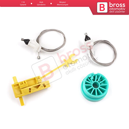 Fiat Ducato 230 244 Peugeot Boxer Citroen Jumper Relay 1994-2006 İçin Manuel Ön Sağ Cam Kriko Seti