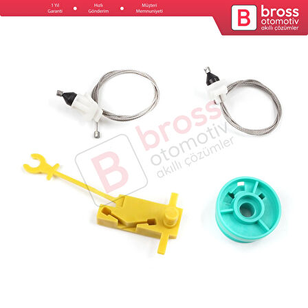 Fiat Ducato 230 244 Peugeot Boxer Citroen Jumper Relay 1994-2006 İçin Manuel Ön Sağ Cam Kriko Seti