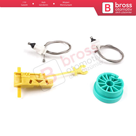 Fiat Ducato 230 244 Peugeot Boxer Citroen Jumper Relay 1994-2006 İçin Manuel Ön Sağ Cam Kriko Seti