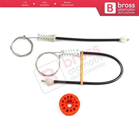 Honda S2000 AP1 AP2 1999-2009 72250-S2A-A03 İçin Sol Kapı Cam Kriko Tamir Seti