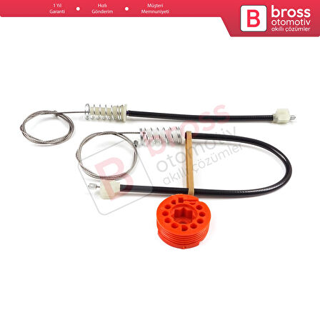 Honda S2000 AP1 AP2 1999-2009 72250-S2A-A03 İçin Sol Kapı Cam Kriko Tamir Seti