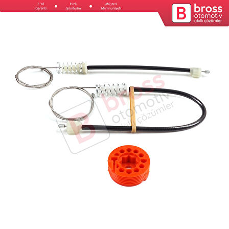 Honda S2000 AP1 AP2 1999-2009 72210-S2A-G02 İçin Sağ Kapı Cam Kriko Tamir Seti