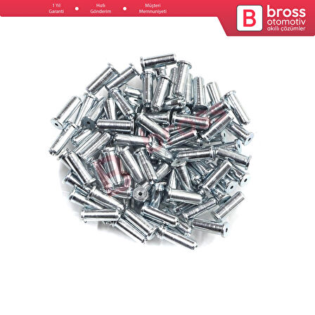 BCR035 Cam Kriko Kablo Halat Uç Pimi Tutma Perçini 6.5x15/1.7 mm 100 Adet