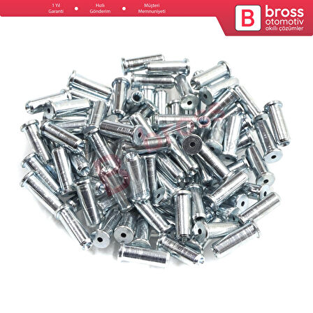 BCR035 Cam Kriko Kablo Halat Uç Pimi Tutma Perçini 6.5x15/1.7 mm 100 Adet