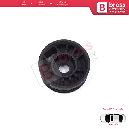 Citroen C-Elysee DD Peugeot 301 2012-On 9677416980 için Sol Kapı Cam Kriko Tamir Makarası