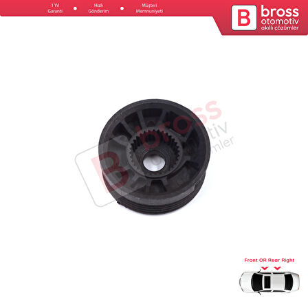 Citroen C-Elysee DD Peugeot 301 2012-On 9677416880 için Sağ Kapı Cam Kriko Tamir Makarası