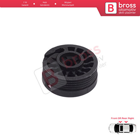 Citroen C-Elysee DD Peugeot 301 2012-On 9677416880 için Sağ Kapı Cam Kriko Tamir Makarası