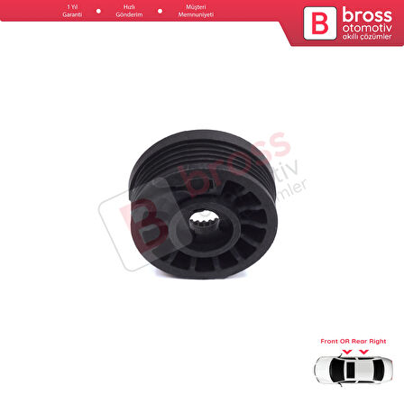 Citroen C-Elysee DD Peugeot 301 2012-On 9677416880 için Sağ Kapı Cam Kriko Tamir Makarası