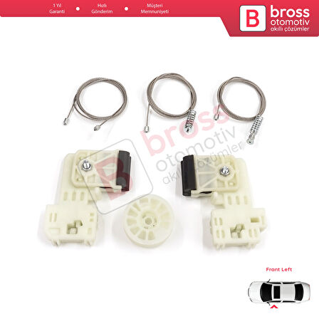 Hyundai Elantra MD Sonata YF 2010-2016 4-Kapı Sedan 82471-3Y010 için Ön Sol Cam Kriko Tamir Seti