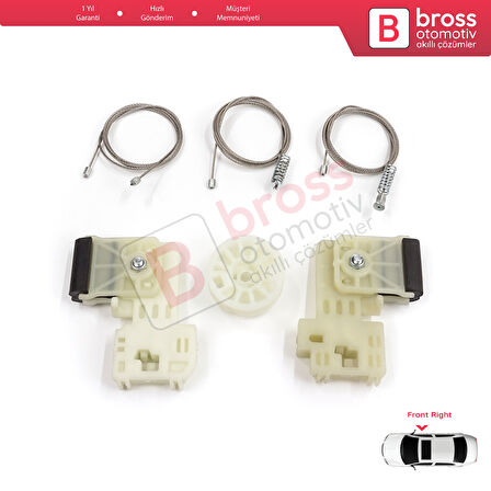 Hyundai Elantra MD Sonata YF 2010-2016 4-Kapı Sedan 82481-3Y010 için Ön Sağ Cam Kriko Tamir Seti