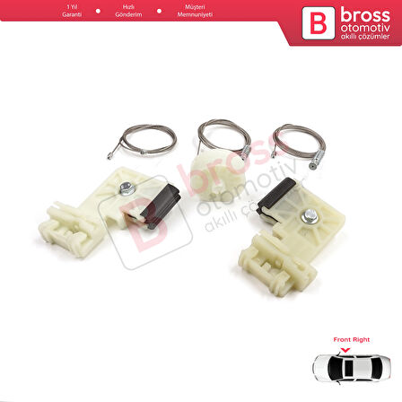 Hyundai Elantra MD Sonata YF 2010-2016 4-Kapı Sedan 82481-3Y010 için Ön Sağ Cam Kriko Tamir Seti