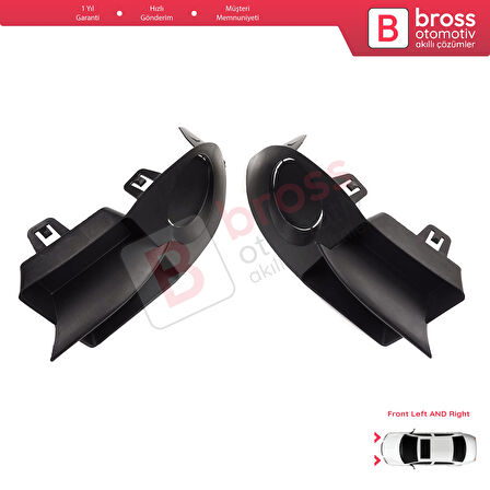 Renault Clio II Phase 4 Symbol 1 2006-2008 7702295498 için Ön Tampon Sol Sağ Sis Far Çerçeve Kapağı