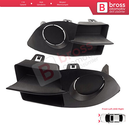 Renault Clio II Phase 4 Symbol 1 2006-2008 7702295498 için Ön Tampon Sol Sağ Sis Far Çerçeve Kapağı