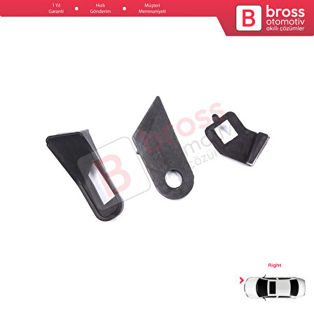 Fiat Abarth Grande Punto MK3 199 2005-2013 89101373DX İçin Sağ Ön Far Ayak Tamir Seti