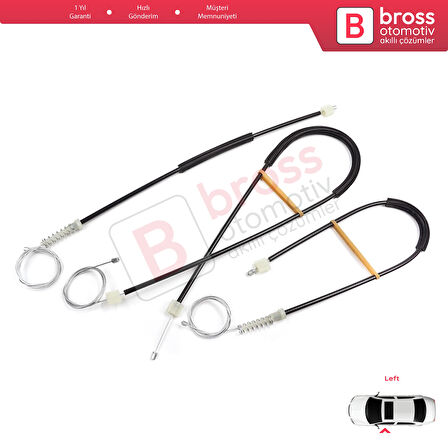 Ford F-Max Truck H625 2018-On 910649101 için Sol Kapı Cam Kriko Tamir Seti