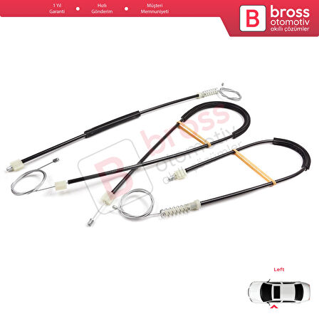 Ford F-Max Truck H625 2018-On 910649101 için Sol Kapı Cam Kriko Tamir Seti