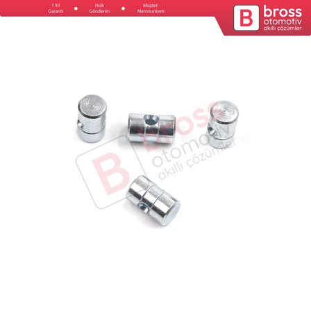 BCR036 100 Adet İç Dış Kapı Kolu Bagaj Kilit Mandal Açma Tel Halat Ucu 6x10 mm Delik Çapı: 2.2 mm