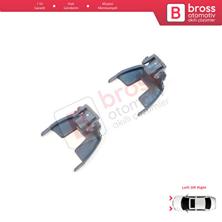 BMW 5 Serisi F10 F11 F18 LCI 2009-2017 için 2 Adet Gündüz Farı Angel Eye Far Montaj Braketi
