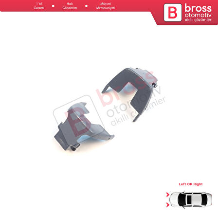 BMW 5 Serisi F10 F11 F18 LCI 2009-2017 için 2 Adet Gündüz Farı Angel Eye Far Montaj Braketi