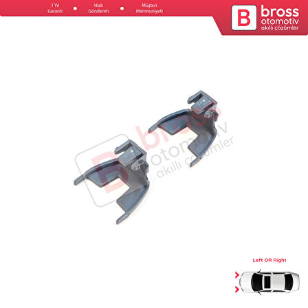 BMW 5 Serisi F10 F11 F18 LCI 2009-2017 için 2 Adet Gündüz Farı Angel Eye Far Montaj Braketi
