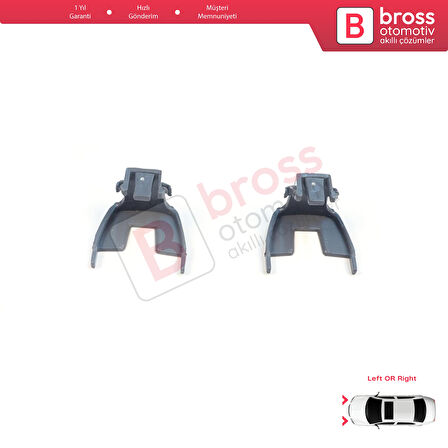 BMW 5 Serisi F10 F11 F18 LCI 2009-2017 için 2 Adet Gündüz Farı Angel Eye Far Montaj Braketi