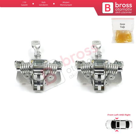 Peugeot 206 206+ HB CC SW 9181C8  İçin 2 EA Ön Sağ ve Sol Kapı Gergi Yayı