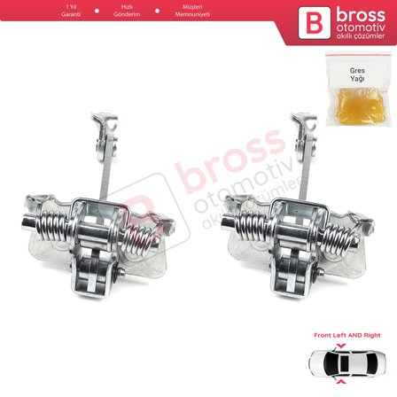 Renault Megane MK1 4/5 Kapı 1996-2003 7700828427 İçin 2 EA Ön Sağ ve Sol Kapı Gergi Yayı