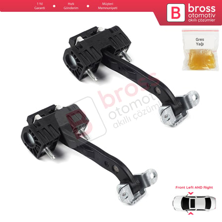2X Front Door Hinge Stop Limiter for Citroen Relay Jumper MK2 250 290 2006-On