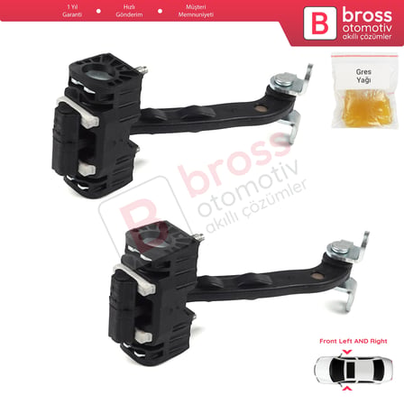 2X Front Door Hinge Stop Limiter for Citroen Relay Jumper MK2 250 290 2006-On