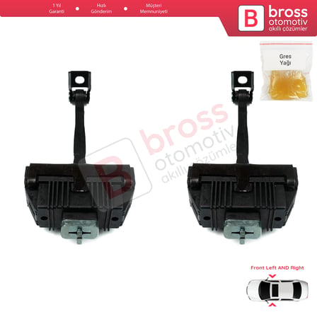BMW 5 E60 E61 2001-2010 4/5 Kapı 51217176804 İçin 2 EA Ön Sağ ve Sol Kapı Gergi Yayı