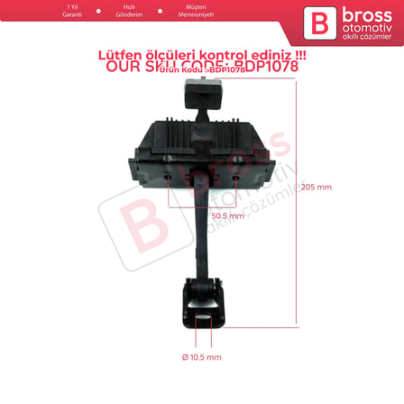 BMW 5 E60 E61 2001-2010 4/5 Kapı 51227176805 İçin 2 EA Arka Sağ ve Sol Kapı Gergi Yayı