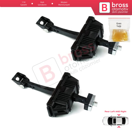 BMW 5 E60 E61 2001-2010 4/5 Kapı 51227176805 İçin 2 EA Arka Sağ ve Sol Kapı Gergi Yayı