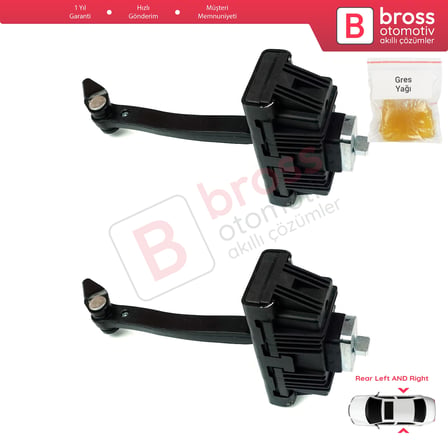 BMW X3 E83 2003-2011 41527176802 İçin 2 EA Arka Sağ ve Sol Kapı Gergi Yayı