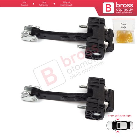 Fiat Bravo 198 Lancia Delta MK3 844 2008-2014 51751732 İçin 2 EA Ön Sağ ve Sol Kapı Gergi Yayı