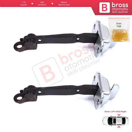 Toyota Hilux MK7 N1 N2 N3 Fortuner MK1 N5 N6 2004-2015 İçin 2 EA Arka Sağ ve Sol Kapı Gergi Yayı 