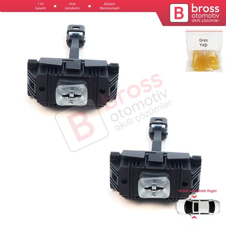 Toyota Avensis MK2 T25 2003-2008 6861005040 İçin 2 EA Ön Sağ ve Sol Kapı Gergi Yayı