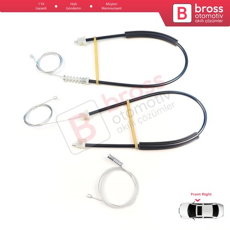 BMW 3 Serisi F30 F31 F35 F80 M3 2012-2019 51337281886 İçin Ön Sağ Cam Kriko Tamir Seti