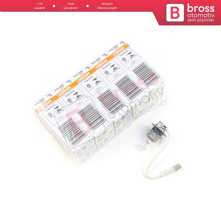 Sis Lambası Römork Arazi Aracı Farı İçin 10 Adet OSRAM ORIGINAL 64151 12V 55W PK22s H3 Halojen Ampul