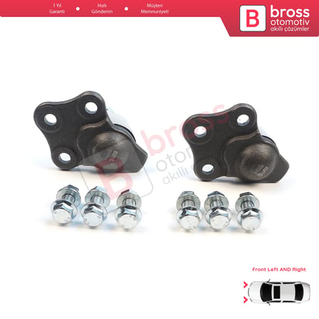 Renault Dacia Duster MK1 HS 2010-2018 401602308R İçin 2 Adet Ön Alt Tabla Salıncak Rotili Sağ ve Sol