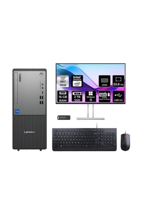 ThinkCentre Neo 50T G5 i7 13700 16GB 2TB SSD W11H Masaüstü Bilgisayar + 23.8" Monitör